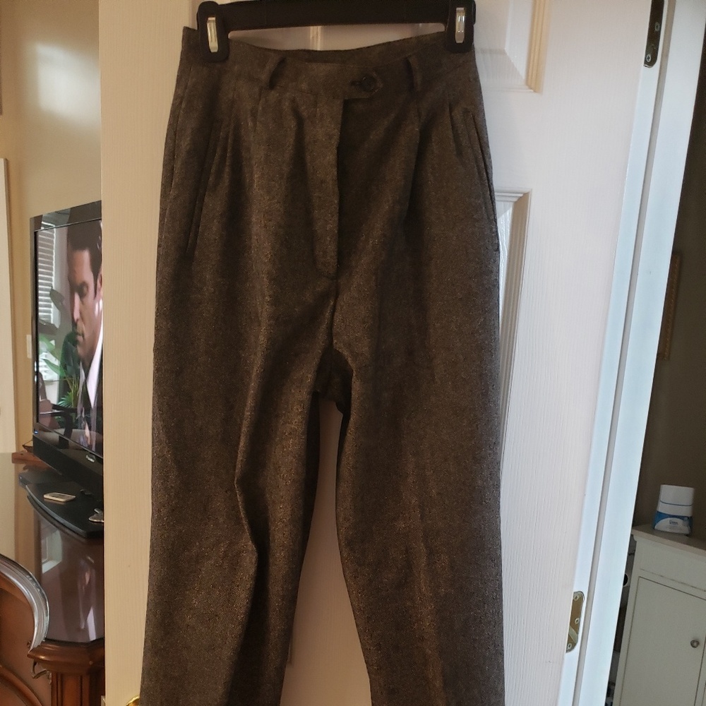 Lauren gray wool/cashmere blend pants